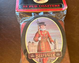 Beefeater 25 Pub Coasters