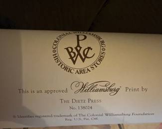 Approved Williamsburg Print by The Dietz Press