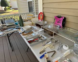 Kitchen stuff on the sun porch