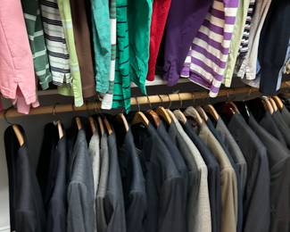 Men's clothing...sorry ladies, only men's clothing!