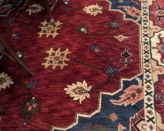 Large oriental carpet in the dining room
