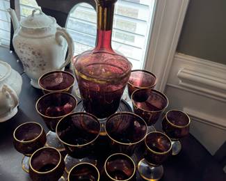 Murano decanter set