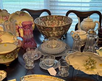 Dining room table is loaded and ready
