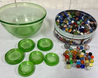 Uranium Glass Marbles