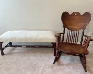 Rocking Chair Bench