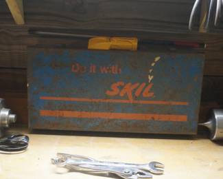 skil metal tool box 