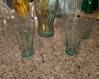 Coke pitcher and glaeese