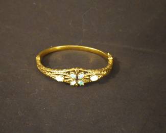 Antique 14K and Opal Bracelet