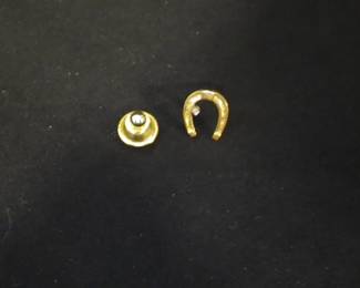 14K and diamond tie tack