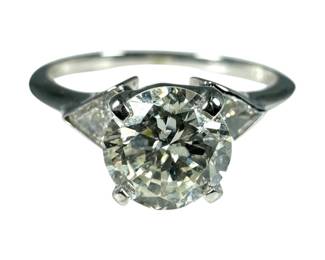 14kt White Gold 1pt25 CTTW Engagement Ring 2pt3 Grams