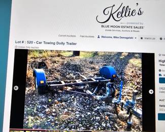 Auction Item - must bid on line - preview at estate sale only. kellies.shop for link to auction.