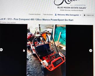 Auction Item - must bid on line - preview at estate sale only. kellies.shop for link to auction.