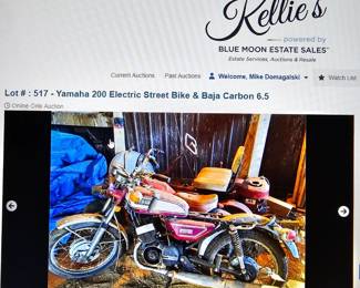 Auction Item - must bid on line - preview at estate sale only. kellies.shop for link to auction.