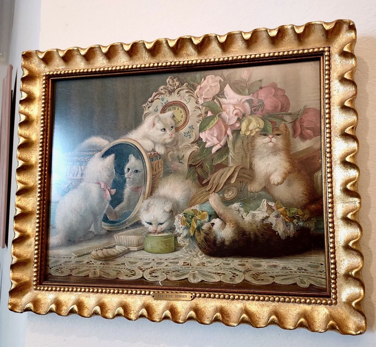 "The Five Senses", Vintage Chromolitho by H.C. Plumb