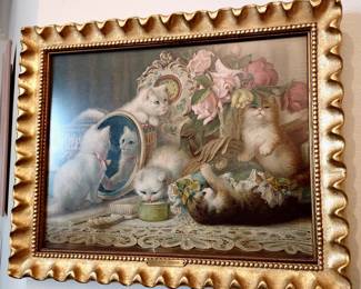 "The Five Senses", Vintage Chromolitho by H.C. Plumb