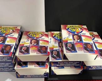 10 Boxes of Decision 92 Political Trading Cards