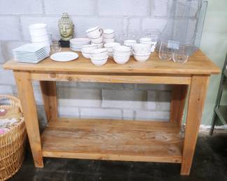 Primitive style solid wood