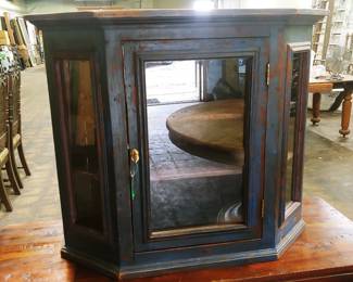 Antique Painted Wall Cabinet