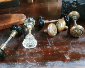 Antique door knobs