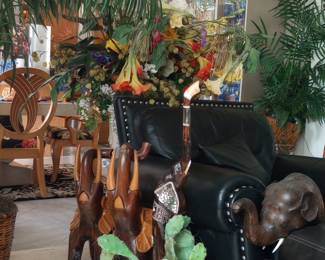 Decor vintage animal wooden jungle theme 