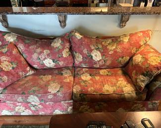 Floral sofa