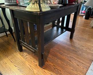 Mission style library table