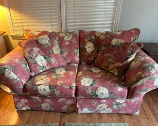 Floral loveseat