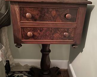 2 drawer mahogany table