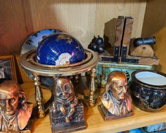 Gem stone globe