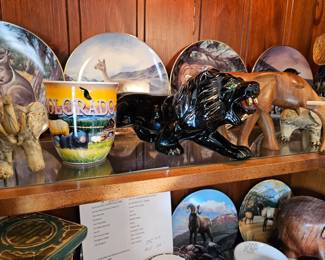Mid century ceramic lion