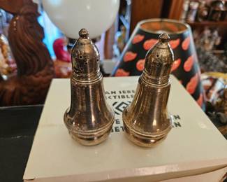 Sterling salt and pepper shakers