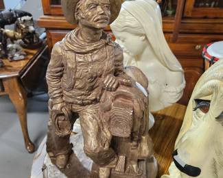 Cowboy statue