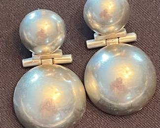 Huge sterling earrings