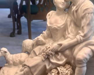 Stunning blanc de chine lamp!