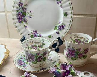 Royal Albert February Birthday set