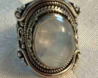 Moonstone ring