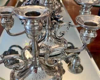 Antique 1920s Sterling candelabras by Bailey Banks & Biddle