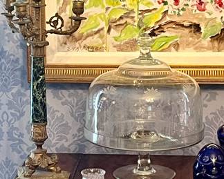 A pair of bronze French candelabras