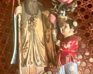 Antique collectible Chinese prophet and child 2