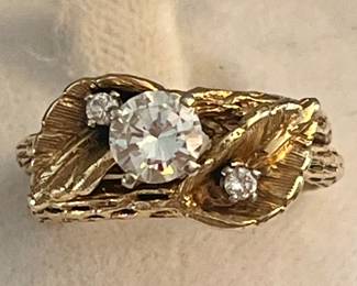 1960s bridal set…fabulous stone