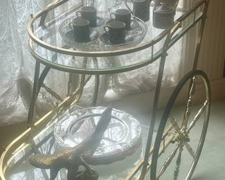 Another fabulous MCM bar cart