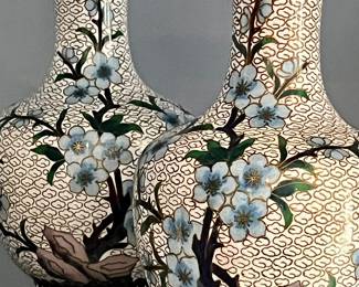 Another fabulous pair of cloisonné bases 