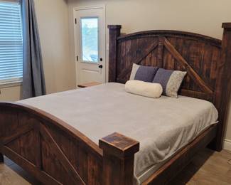 Rustic King Size Bed, King Size Sleep Number Mattress