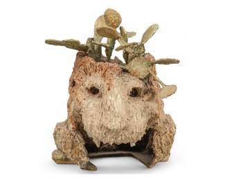 Gilbert Duran, doublesided fauxbois sculpture