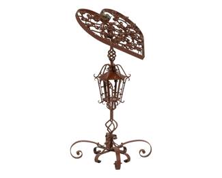 Romantic wrought iron votive tealight candelabra