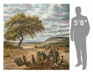 Gilbert Duran (San Antonio, Texas, 1947-2023), "Lonesome Dove", 2006, oil on canvas