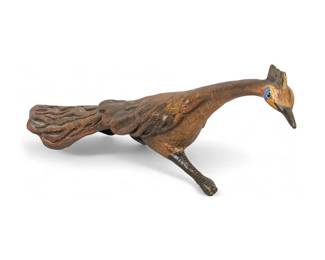 Gilbert Duran (San Antonio, Texas, 1947-2023), second artist's proof bronze sculpture depicting the University of Texas at San Antonio (San Antonio, Texas) roadrunners mascot, 2004