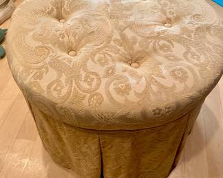 UPHOLSTERED FABRIC POUFF