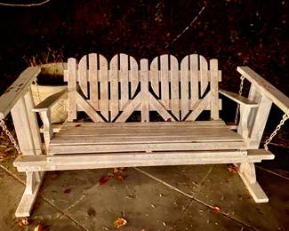 ROCKING BENCH - WOOD 