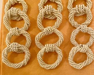 PEARL NAPKIN RINGS, SET OF 12